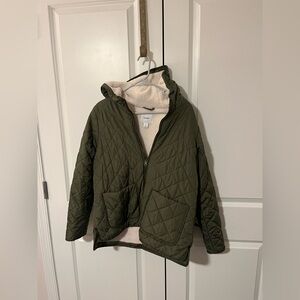 Old Navy Olive Quilted Jacket